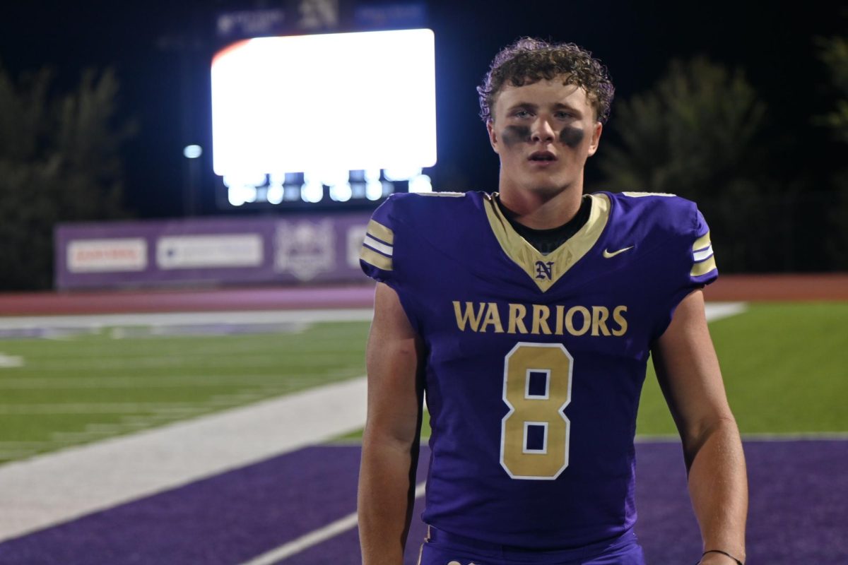 Luke Brewer plays in the game against Sioux City East High School on Friday, Sept. 5, at Norwalk High School. The Warriors will play in Ames at 7 p.m. on Friday, Sept. 19.