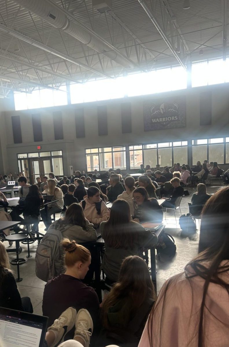Students attend DMACC informational meetings during sixth hour, on Jan. 12. Meetings were held during third and sixth hour.